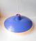 Vintage PH-4/3 Blue Pendant Lamp by Poul Henningsen for Louis Poulsen, Immagine 6