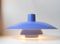 Vintage PH-4/3 Blue Pendant Lamp by Poul Henningsen for Louis Poulsen, Immagine 1