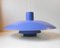 Vintage PH-4/3 Blue Pendant Lamp by Poul Henningsen for Louis Poulsen 3