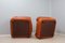 Cognac Leather Armchairs by Girgi for Sapporo, 1970s, Set of 2 12