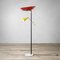 Floor Lamp with Two Diffusers and Marble Base from Stilnovo, 1950s, Image 2