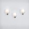 Murano Glass and Chrome Wall Lamps from Venini, 1950s, Set of 3, Image 3