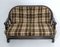 Mid-Century Modern Country Sofa aus Nussholz & Stoff von Pizzetti, Rome, Italien, 1970er 3