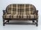 Mid-Century Modern Country Sofa in Walnut and Fabric from Pizzetti, Rome, Italy, 1970s 1