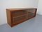 Danish Wall Sideboard with Glass Sliding Doors from Dyrlund, 1980s, Image 7