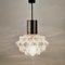 Large Mid-Century Bubble Glass Pendant or Ceiling Light by Helena Tynell for Limburg, Germany, 1960s 4