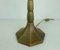 Large Mid-Century Modern Gold Cante Cocoon Table Lamp with Brass Foot, 1970s, Image 4