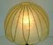 Large Mid-Century Modern Gold Cante Cocoon Table Lamp with Brass Foot, 1970s 2