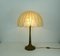 Large Mid-Century Modern Gold Cante Cocoon Table Lamp with Brass Foot, 1970s 7