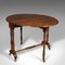Antique English Oval Sutherland Table, 1850s 1