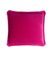 Coussin Happy en Velours Fuchsia de Lo Decor 1