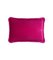 Cuscino piccolo Happy in velluto fucsia di Lo Decor, Immagine 1