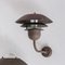 Mid-Century Danish Copper and Glass Wall Lights 7