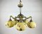 Antique French Brash Chandelier, 1930s 3