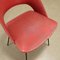 Roter Vintage Stuhl, 1950er 7