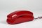 Red Plastic Telephone from CAT, Italy, 1980s, Image 3