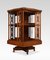 Rosewood Inlaid Revolving Bookcase 1