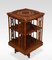 Rosewood Inlaid Revolving Bookcase 7
