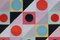 Natalia Roman, farbiges geometrisches Amphorenmuster, 2022, Acryl auf Aquarellpapier 4
