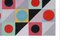 Natalia Roman, farbiges geometrisches Amphorenmuster, 2022, Acryl auf Aquarellpapier 3