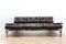 Mid-Century Pieff Alpha Sofa in Leather and Chrome, 1970s, Image 2