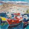 Jackson, Bateaux de Pêche, Gran Canaria, 2010, Huile sur Toile 2