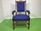 Antiker skandinavischer Sessel mit hoher Rückenlehne um 1890 5