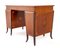 Sheraton Pedestal Desk Shaped Marquetry Inlay 13