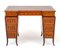 Sheraton Pedestal Desk Shaped Marquetry Inlay 11