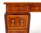 Sheraton Pedestal Desk Shaped Marquetry Inlay 6