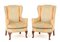 Queen Anne Wing Chairs with Cabriole Legs, 1920s, Set of 2 1