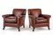 Victorian Leather Armchairs, 1890s, Set of 2 1