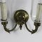 Brass and Glass Wall Sconce, 1950s, Set of 4 3