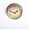 Small Vintage Industrial Copper Wall Clock from Synchronome, 1930s, Image 9