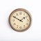 Reloj de pared industrial vintage pequeño de cobre de Synchronome, años 30, Imagen 1