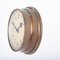 Reloj de pared industrial vintage pequeño de cobre de Synchronome, años 30, Imagen 8