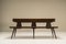 Danish Bench in Dark Stained Pine by Jacob Kielland-Brandt, 1960s 1