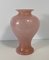 Italienische Vase aus Muranoglas in Rosa & Gold von Barovier & Toso, 1980er 2