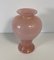 Italienische Vase aus Muranoglas in Rosa & Gold von Barovier & Toso, 1980er 3