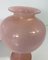 Italian Powder Pink and Gold Leaf Vase in Murano Glass by Barovier & Toso, 1980s 6