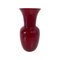 Italienische Vase aus Muranoglas in Rot & Weiß von Venini, 2006 1