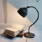 Brutalist Portuguese Industrial Style Articulated Desk Lamp in Black Brass, 1950s 4