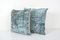 Velvet Light Turquoise Velvet Cushion Cover, 2010s, Set of 2 4