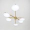 Asymmetrical Ceiling Lamp in Brass and Murano by Angelo Lelli, 2010s 5