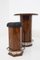 Mid-Century Bar Table and Stools in Wood by Osvaldo Borsani, 1950s, Set of 3 7