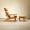 Poltrona GE375 di Hans Wegner per Getama, Danimarca, anni '50, set di 2, Immagine 2