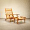 Poltrona GE375 di Hans Wegner per Getama, Danimarca, anni '50, set di 2, Immagine 12