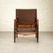 Danish Brown Canvas Safari Chair by Kaare Klint for Rud. Rasmussen, 1950s 9