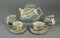 German Flash Tea Set by Dorothy Hafner for Rosenthal, 1980s, Set of 7 1