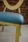 Chair in Gold and Turquoise Velvet, Image 4
